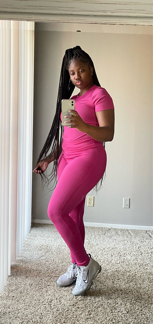 Baesic Ribbed Legging Set